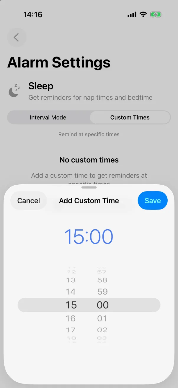 Picking a time.